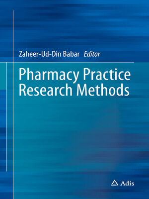 cover image of Pharmacy Practice Research Methods